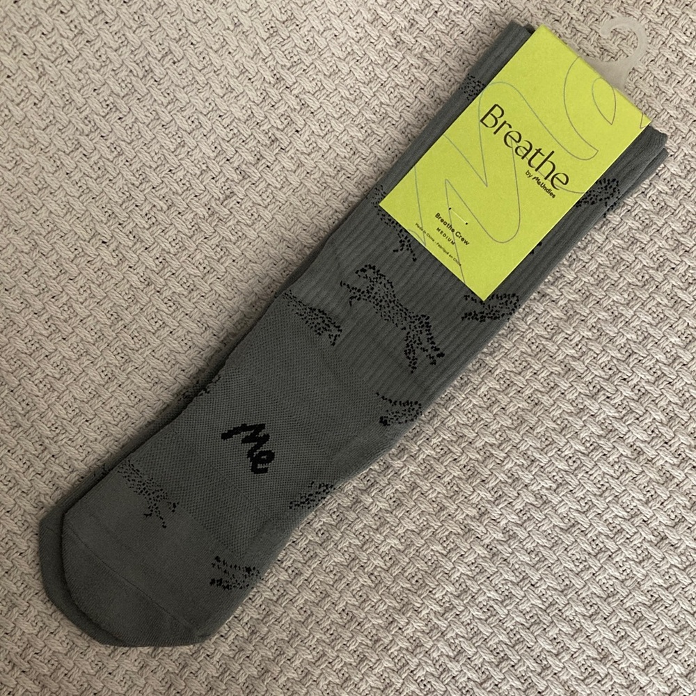 NWT meundies discontinued swift print breathe crew socks